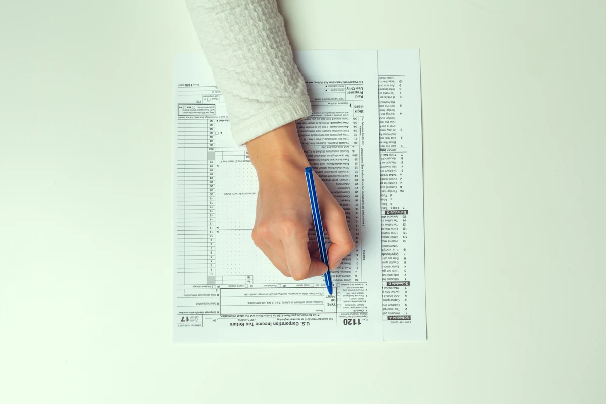 une personne qui une déclaration d'impôt